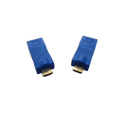 Adaptador extender HDMI 30 mts pasivo para cable de red CAT6 en resolución 1080p AVI Play.