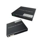 Procesador Video Wall de 2x2 4K multifuncional con control remoto y adaptador de 12V en AVI Play.