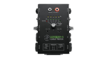 Probador de cables de audio Mackie MTEST-1 de chasis negro resistente con conmutador rotatorio y conectores XLR, TRS y Speakon en AVI Play.